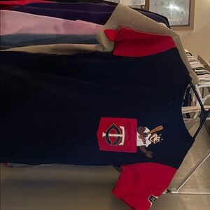 Kids Navy and Red Graphic T-Shirt